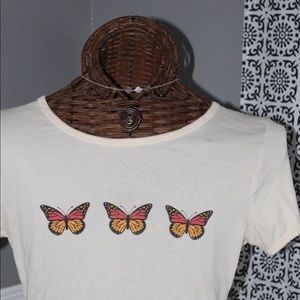 Urban Outfitters Butterfly Crop Top